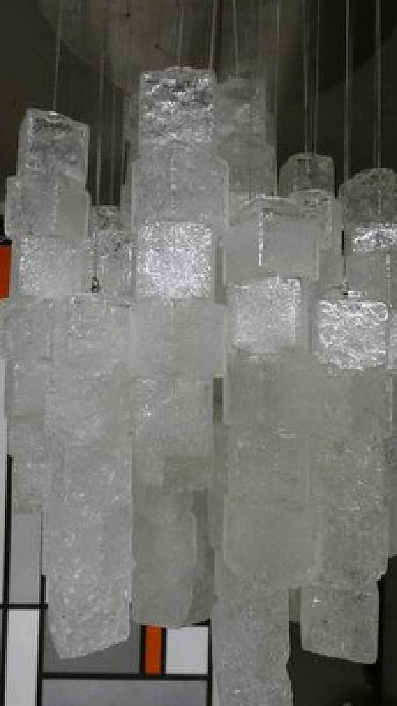 Murano glass chandelier by Zeroquattro for Fontana Arte, 1970s 12