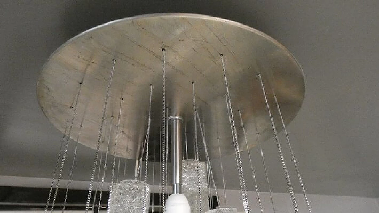 Murano glass chandelier by Zeroquattro for Fontana Arte, 1970s 26