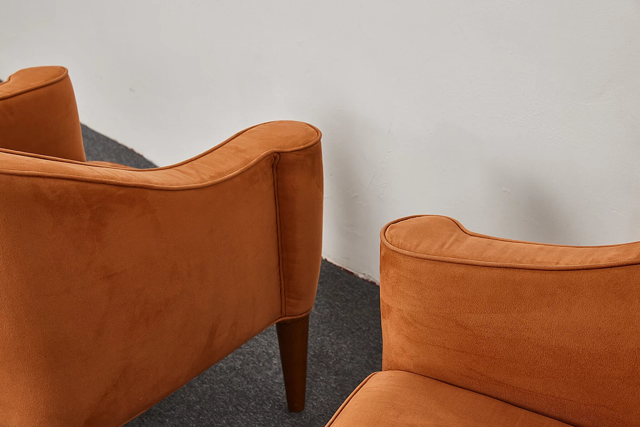 Sofa and pair of armchairs by Josef Hoffmann for Wiener Werkstätte, 1980s 16