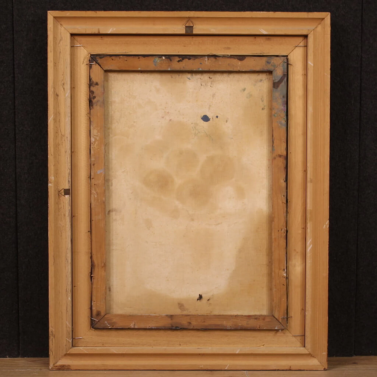 Valentino Ghiglia, still life with fruit and vegetables, oil painting on canvas, 1940s 4