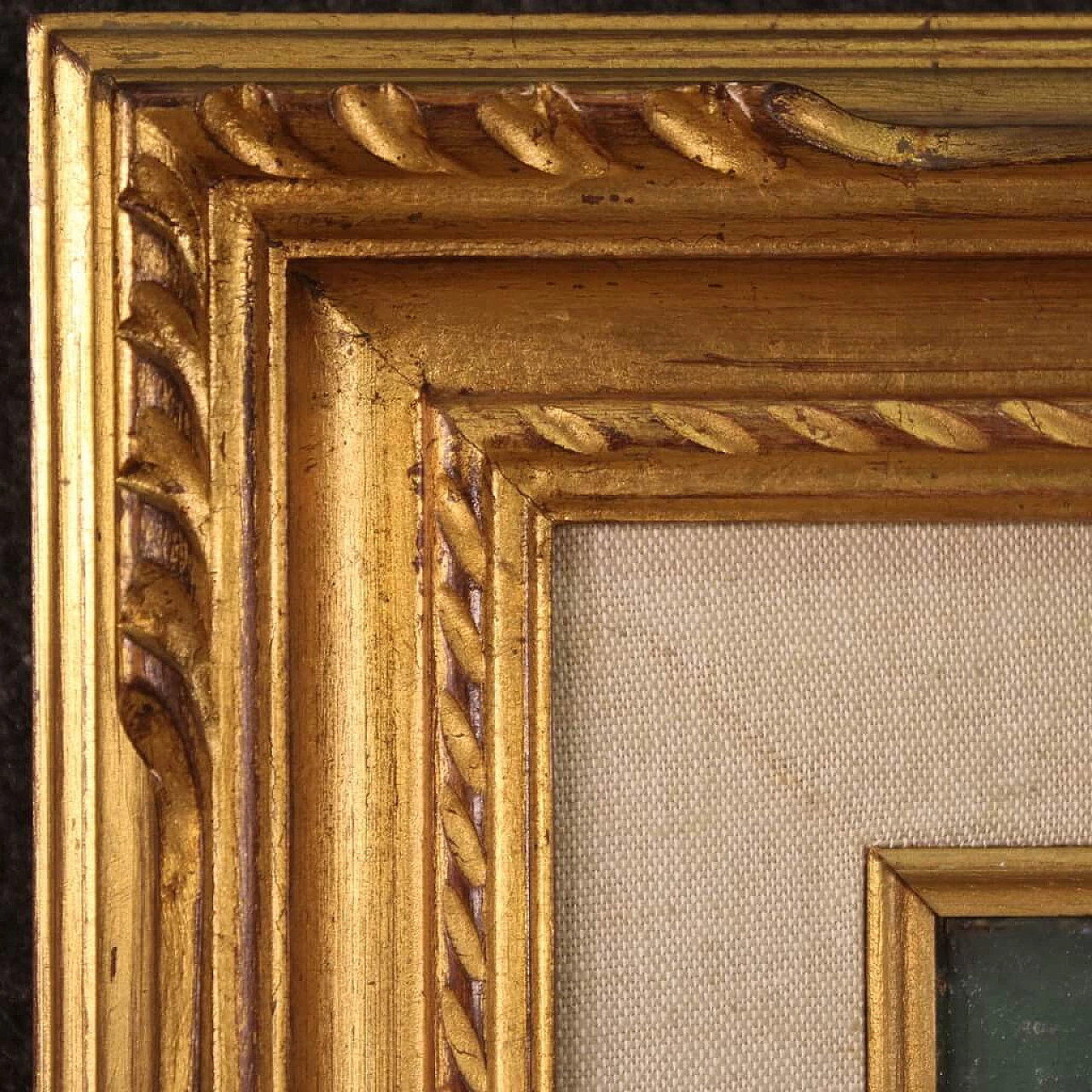 Valentino Ghiglia, still life with fruit and vegetables, oil painting on canvas, 1940s 11