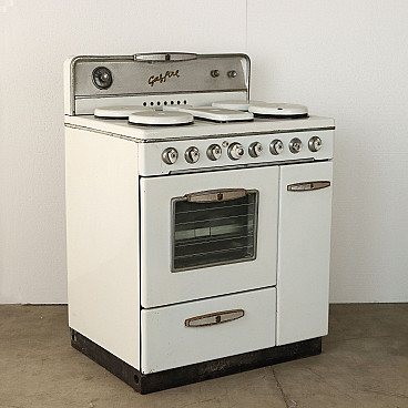 Cucina a gas in metallo smaltato di Gasfire, anni '60