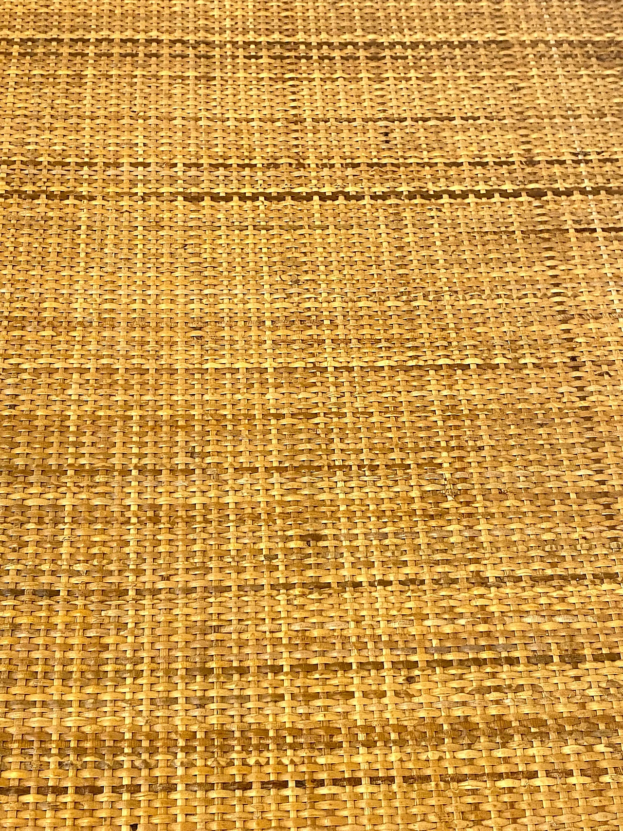 Cassettiera in vimini e bambù con maniglie in ottone di Dal Vera, anni '70 7