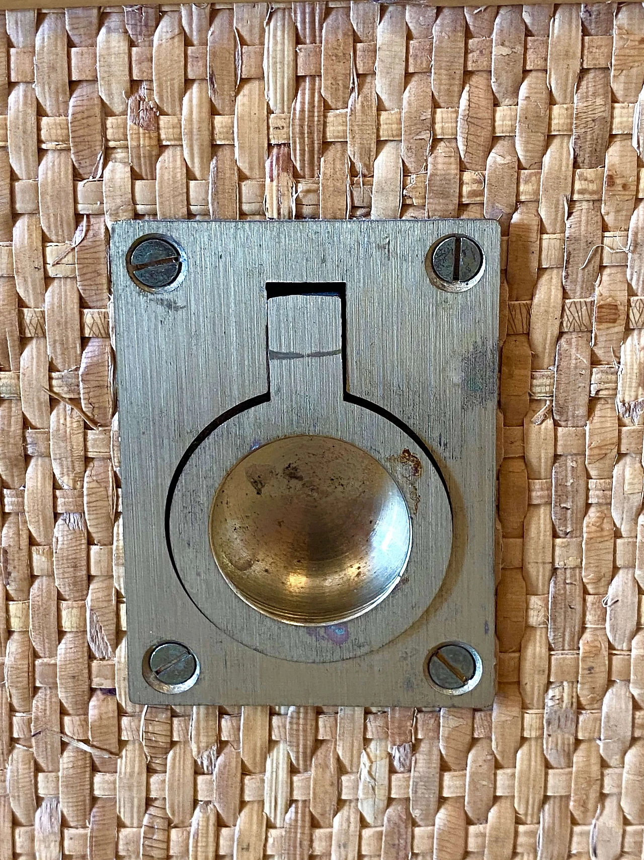 Pair of bamboo and wicker bedside tables by Dal Vera, 1970s 6