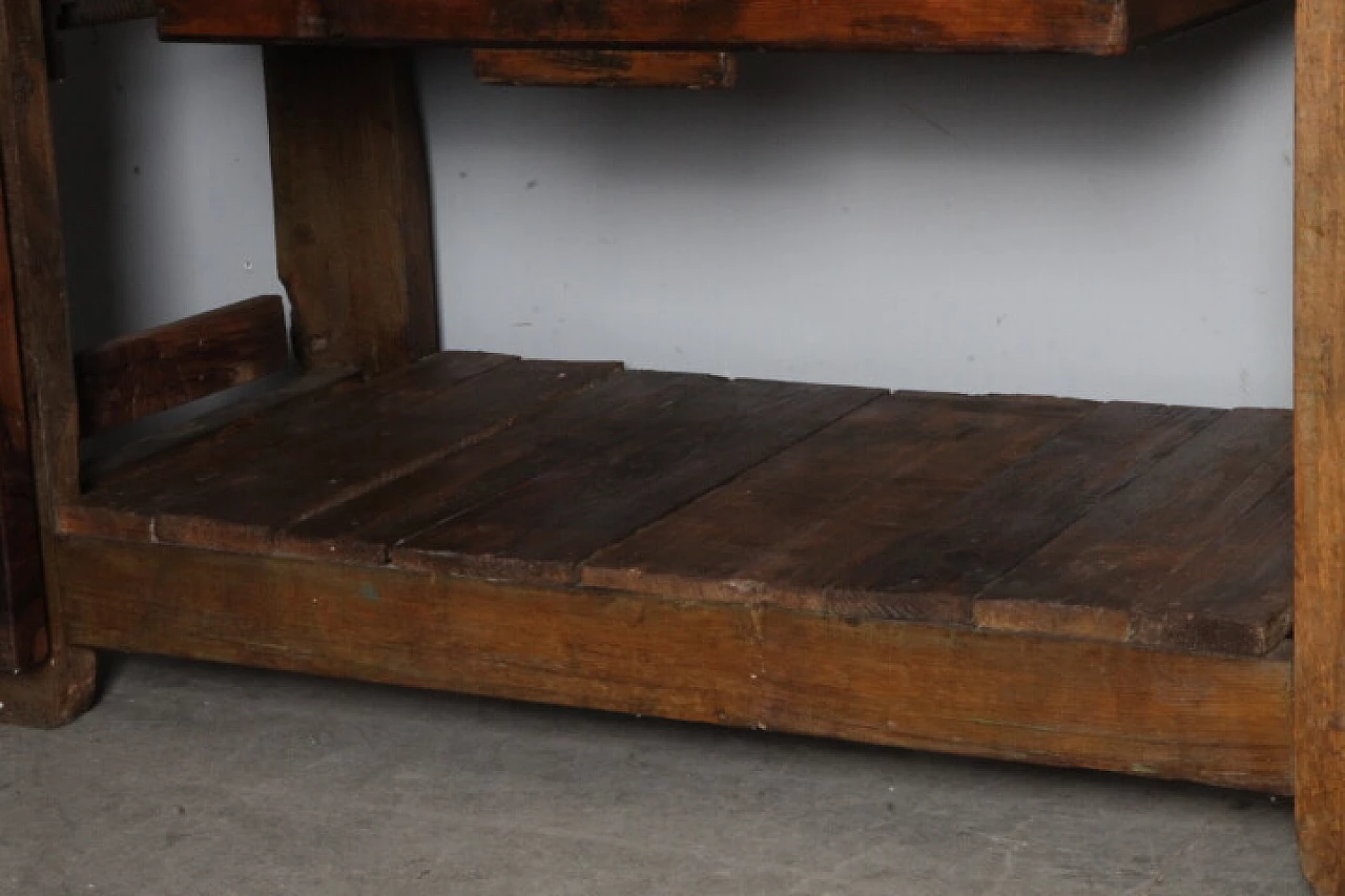 Banco da falegname in olmo massello, '800 5