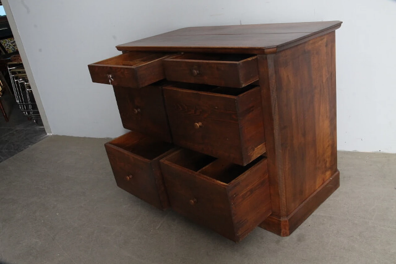 Walnut double-sided chest of drawers, 19th century 7