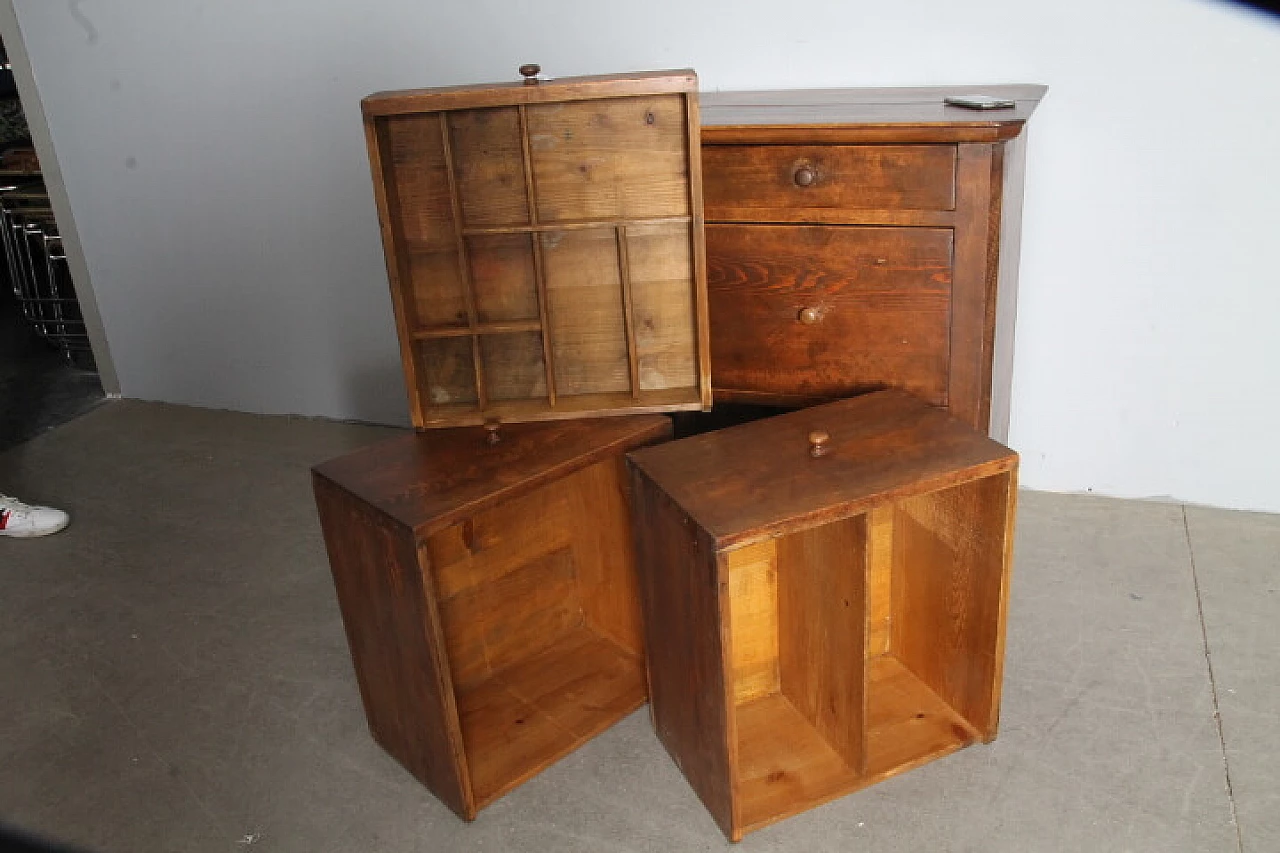 Walnut double-sided chest of drawers, 19th century 8