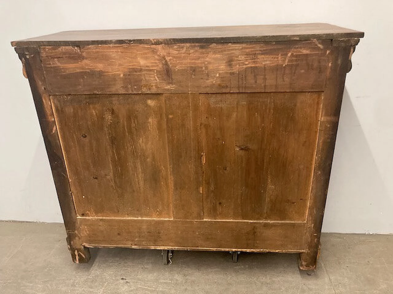 Solid walnut cappuccina sideboard, 19th century 2
