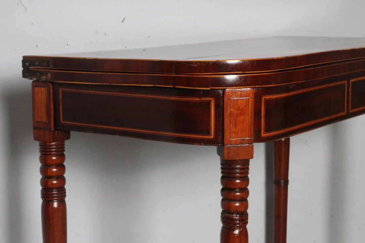 Inlaid rosewood game table in Louis Philippe style, 19th century 6