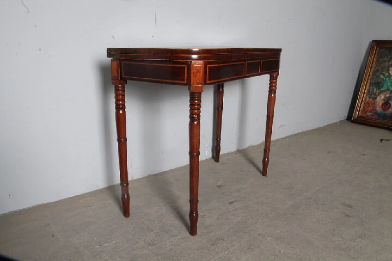 Inlaid rosewood game table in Louis Philippe style, 19th century 7