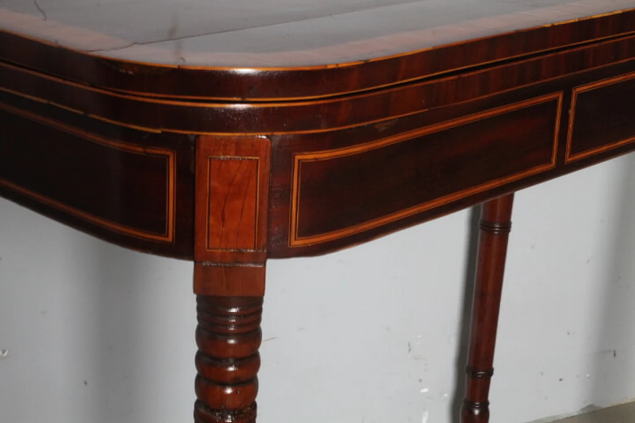 Inlaid rosewood game table in Louis Philippe style, 19th century 10