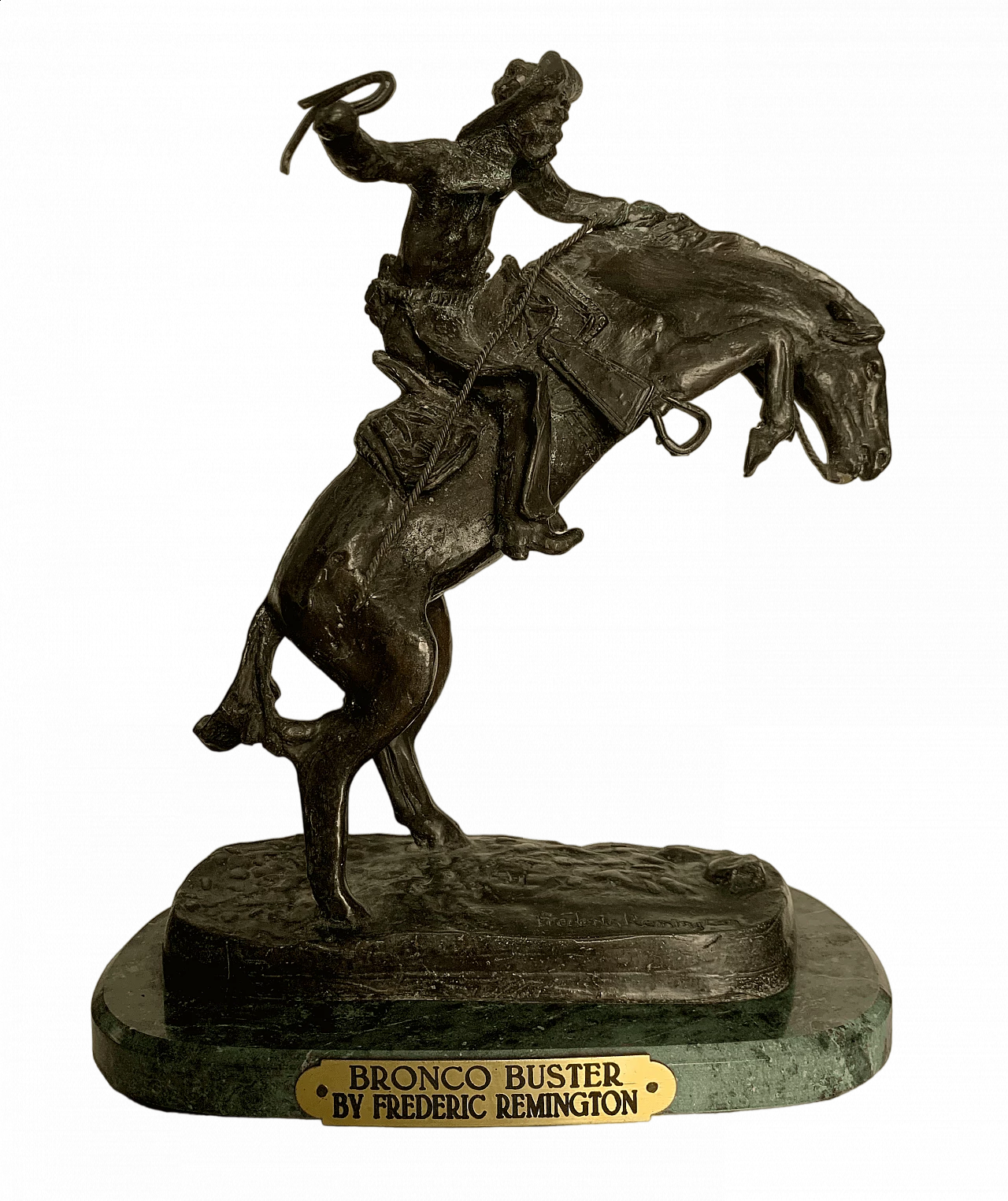 Frederic Remington, Bronco Buster, bronze sculpture 9