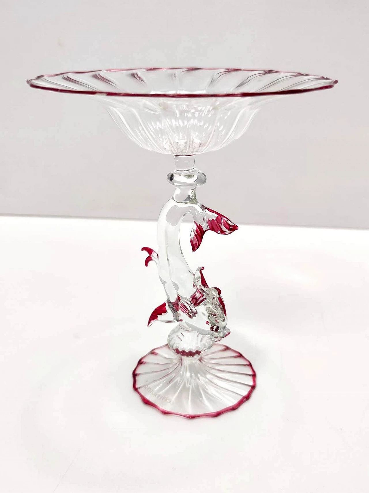 Renaissance-style Murano glass cake stand by La Murrina, 1980s 3