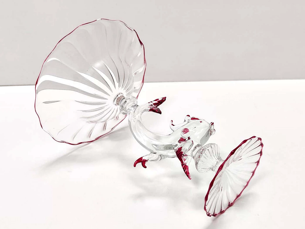 Renaissance-style Murano glass cake stand by La Murrina, 1980s 6