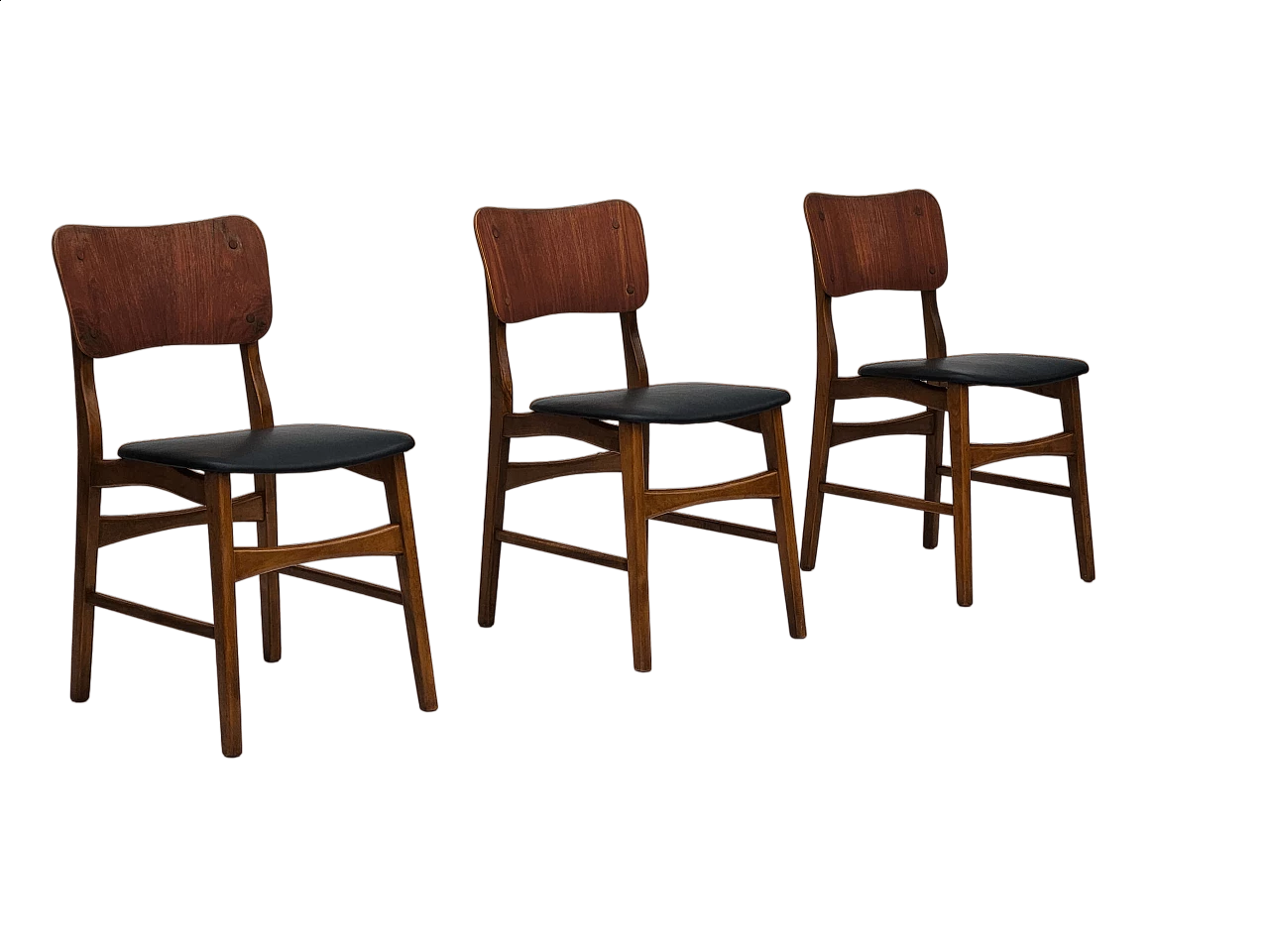 3 Chairs 62 by Ib Kofod-Larsen for Boltinge Stolefabrik, 1960s 15