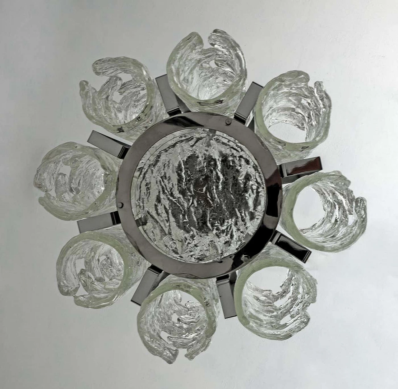 Murano glass chandelier by Carlo Nason for Mazzega, 1970s 6