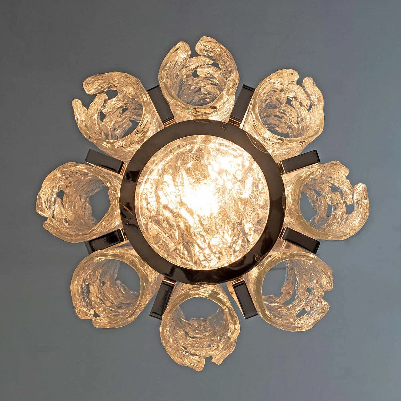 Murano glass chandelier by Carlo Nason for Mazzega, 1970s 7