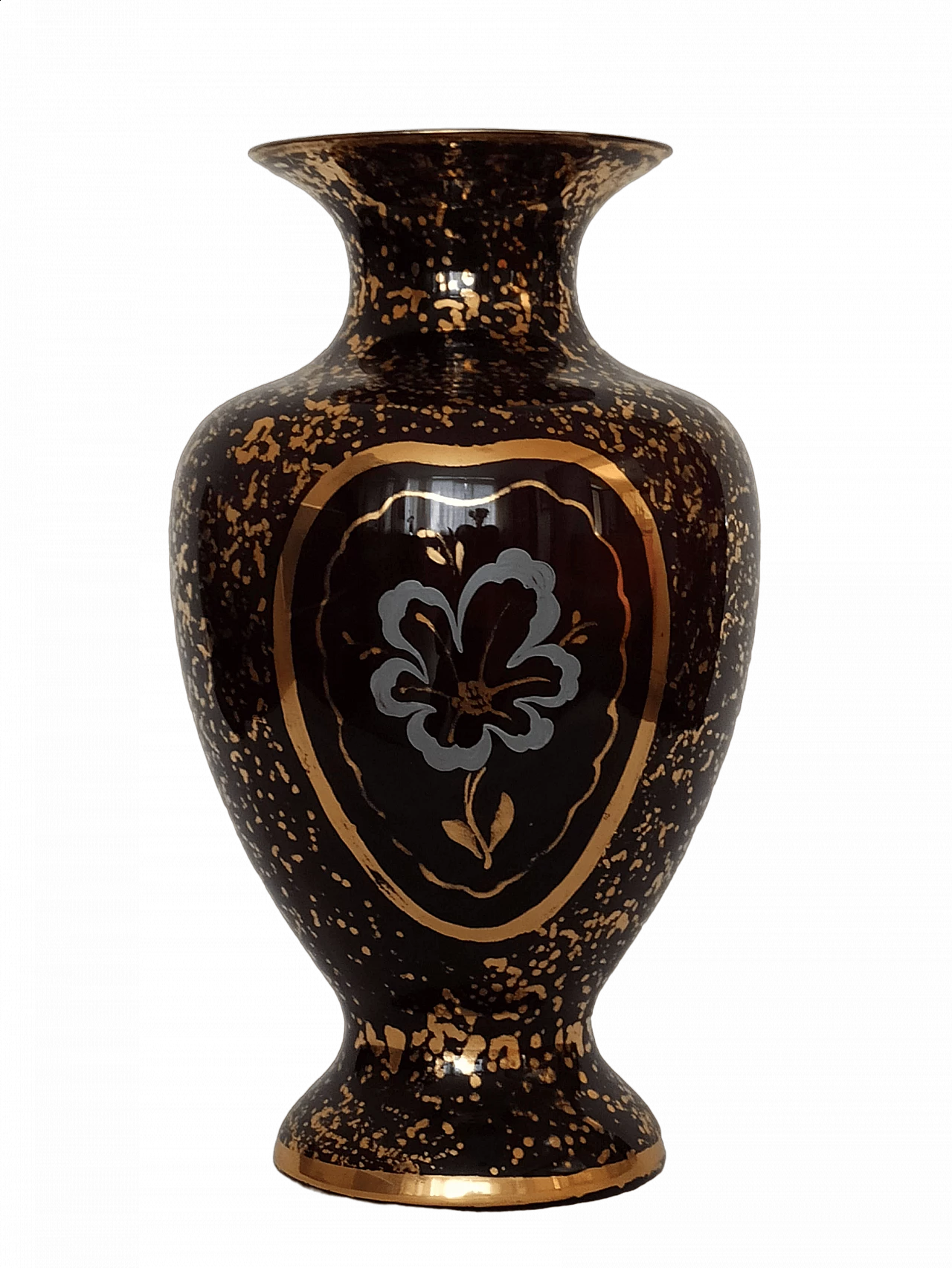 Murano glass vase with pure gold decoration, 1950s 9