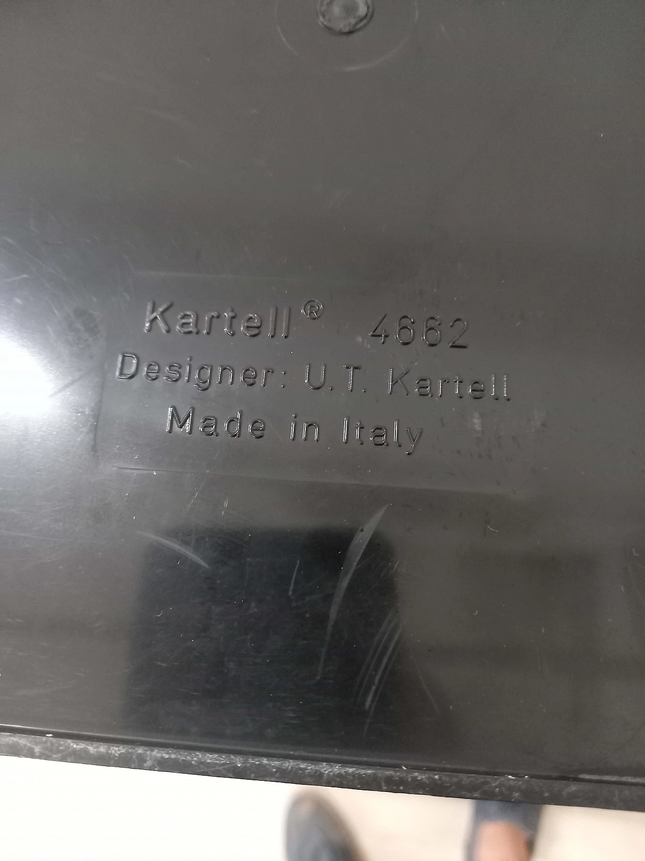 Kartell 4662 abs waste bin, 1990s 5
