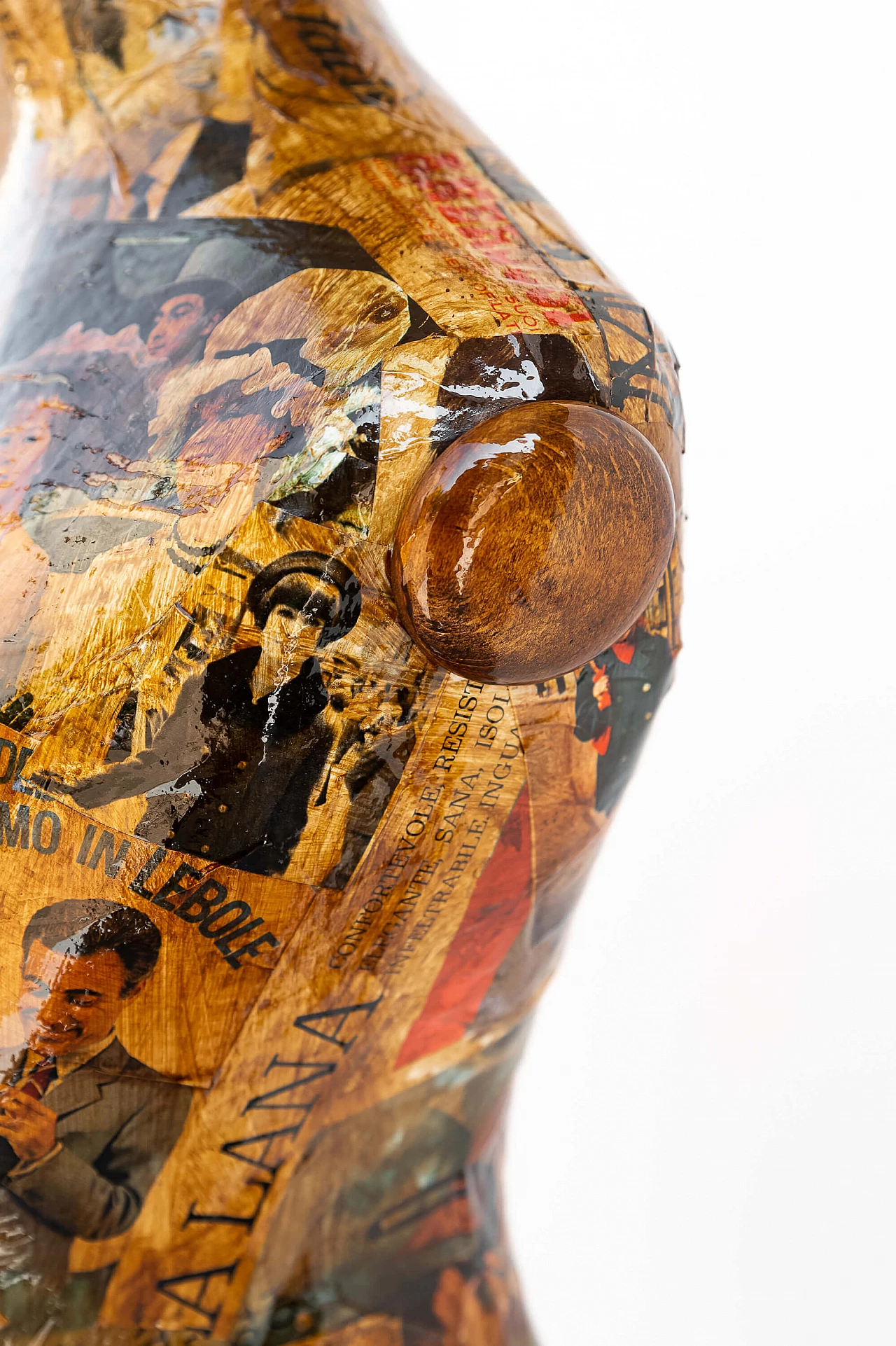 Manichino sartoriale in legno e carta pesta, '800 3