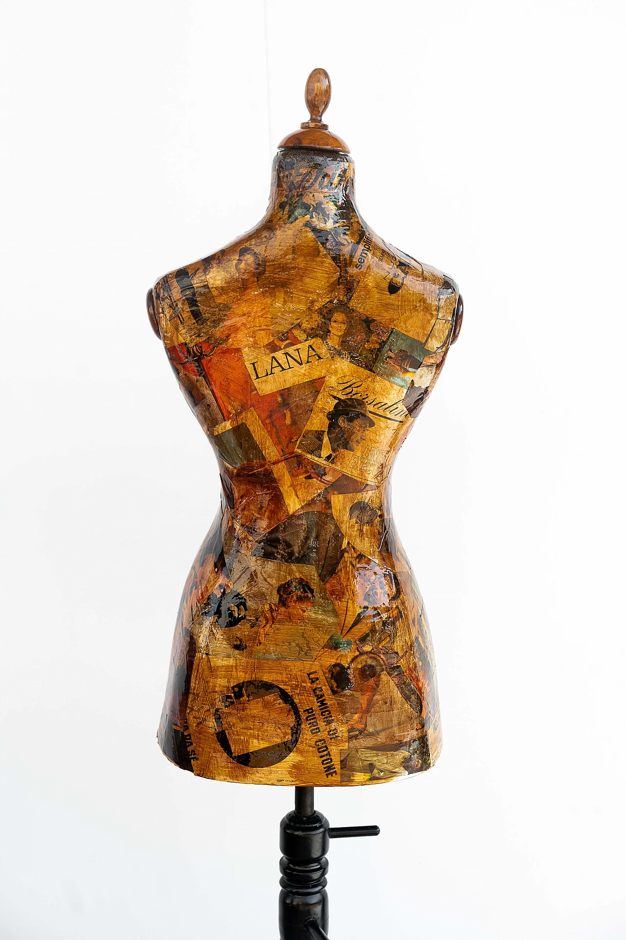 Manichino sartoriale in legno e carta pesta, '800 6