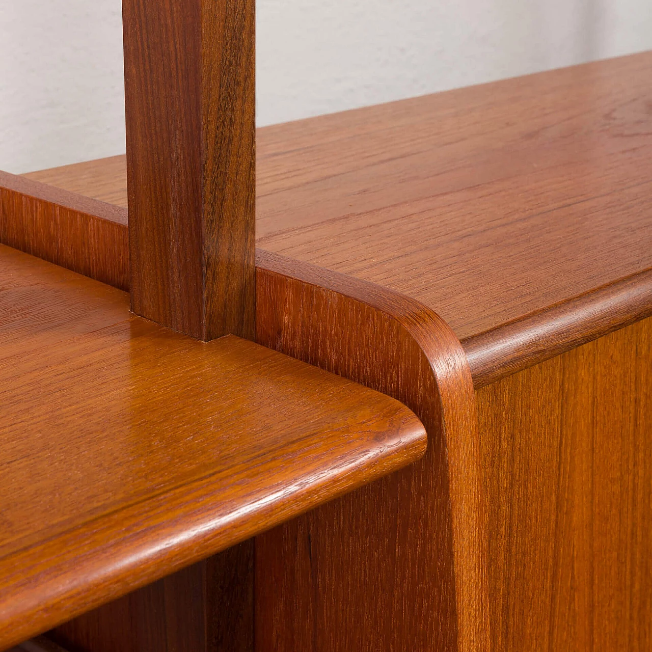 Libreria norvegese in teak a cinque campate, anni '60 12