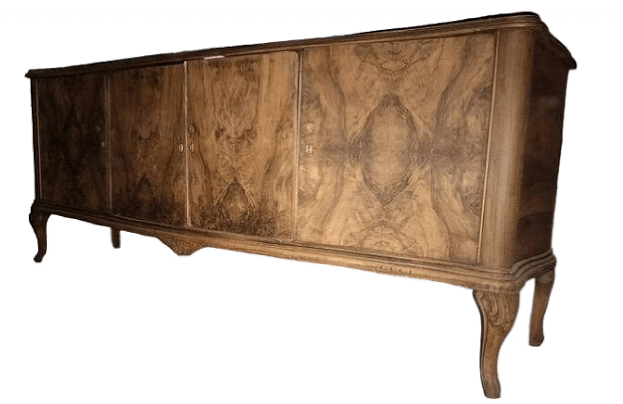 Briar-root veneered wood sideboard 6