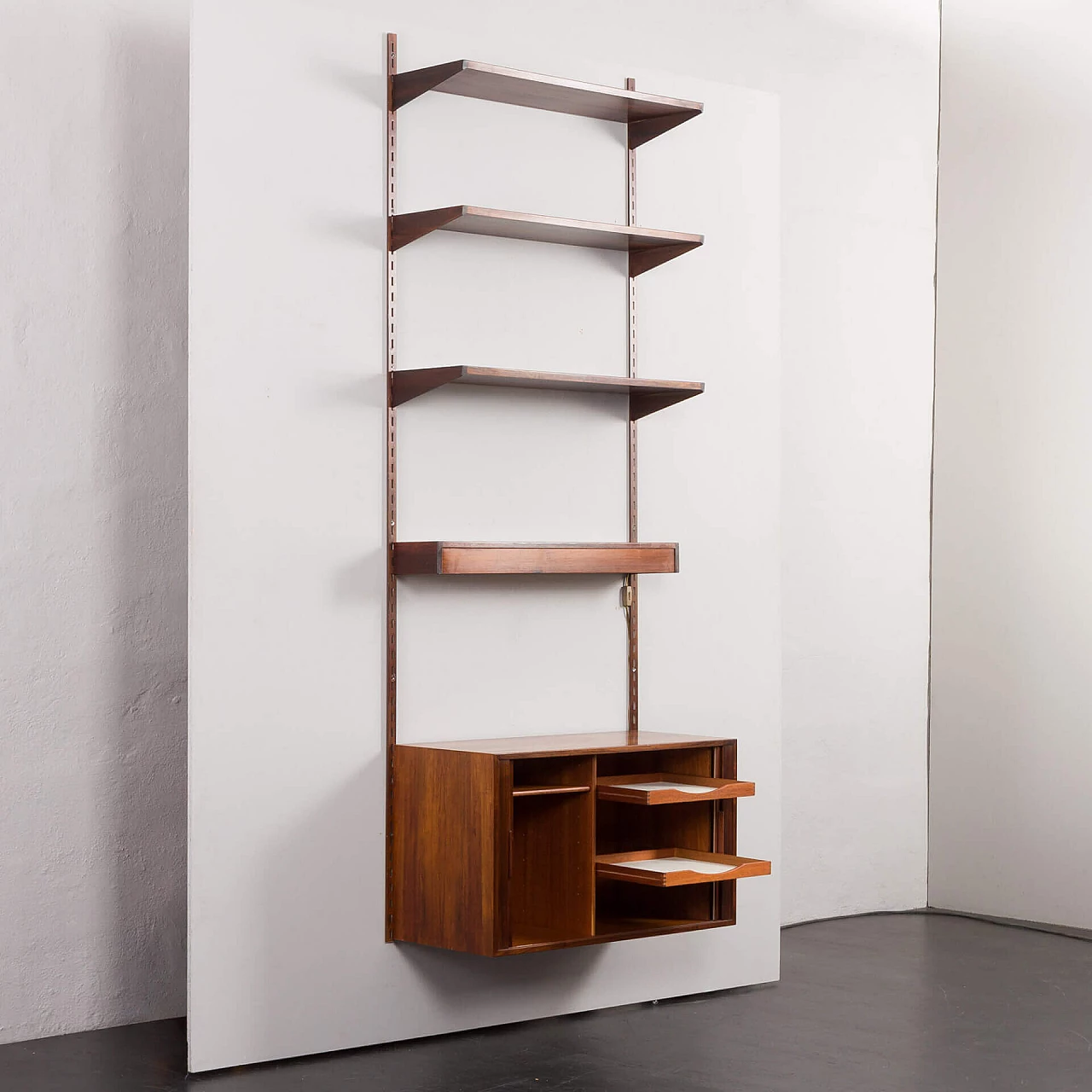Rosewood bookcase with light by Kai Kristiansen for FM Mobler, 1960s 6