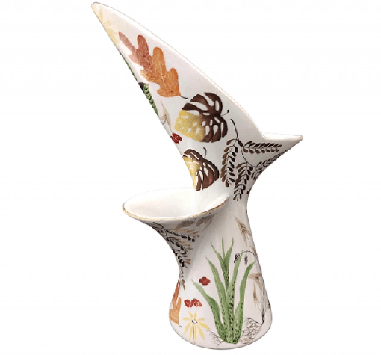 Glazed and painted ceramic vase by Antonia Campi for Lavenia, 1957 1