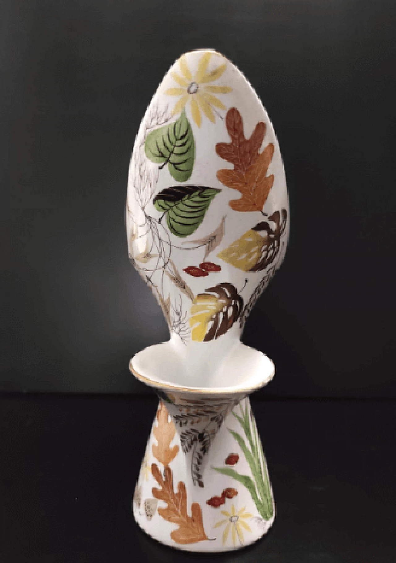Glazed and painted ceramic vase by Antonia Campi for Lavenia, 1957 2
