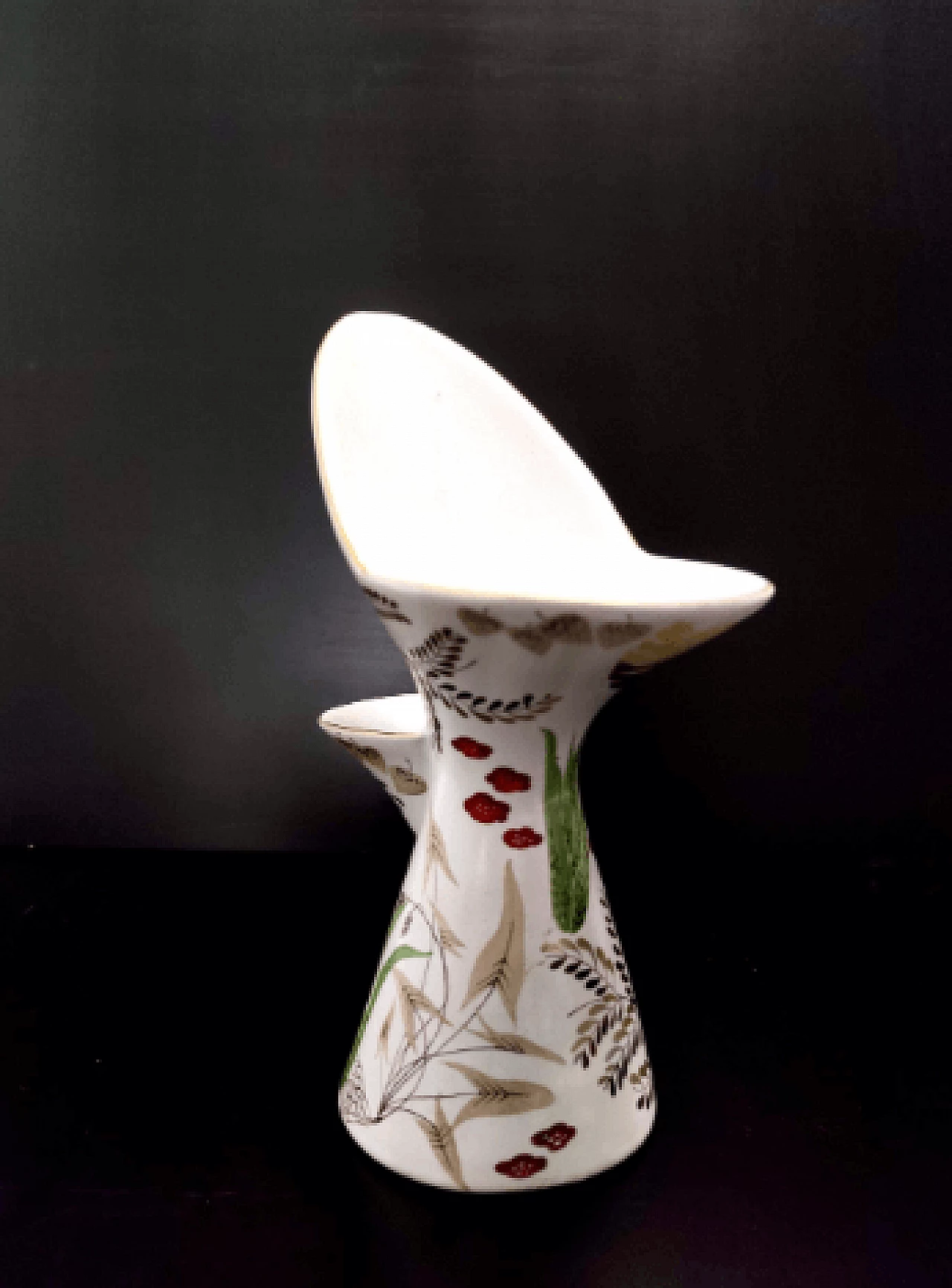 Glazed and painted ceramic vase by Antonia Campi for Lavenia, 1957 4