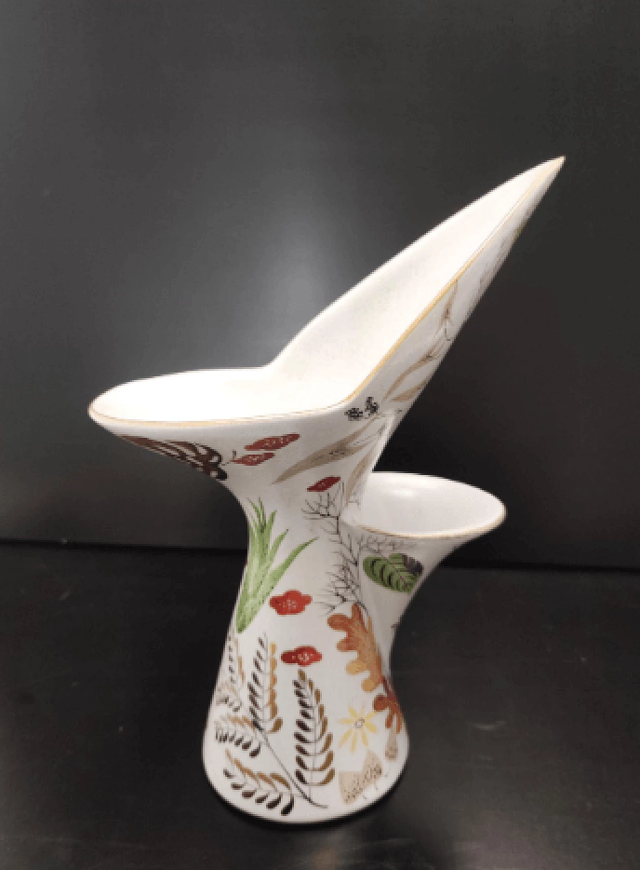 Glazed and painted ceramic vase by Antonia Campi for Lavenia, 1957 5