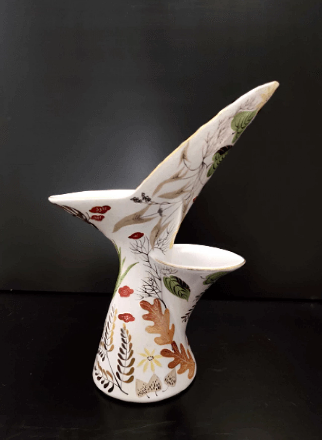 Glazed and painted ceramic vase by Antonia Campi for Lavenia, 1957 6