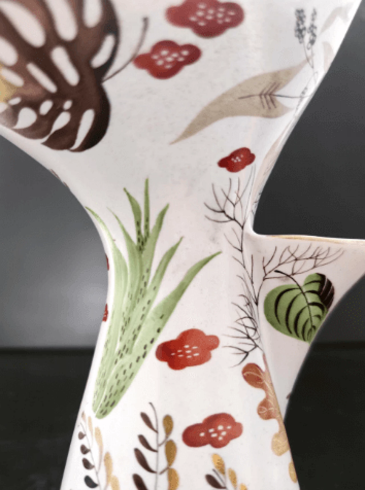 Glazed and painted ceramic vase by Antonia Campi for Lavenia, 1957 8