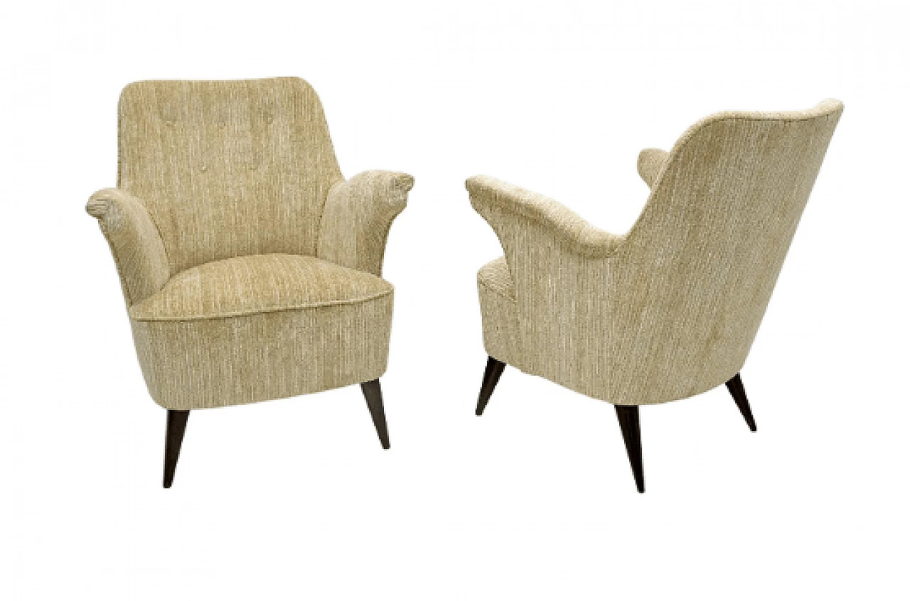 Coppia di poltrone di Nino Zoncada per Cassina, anni '50 1