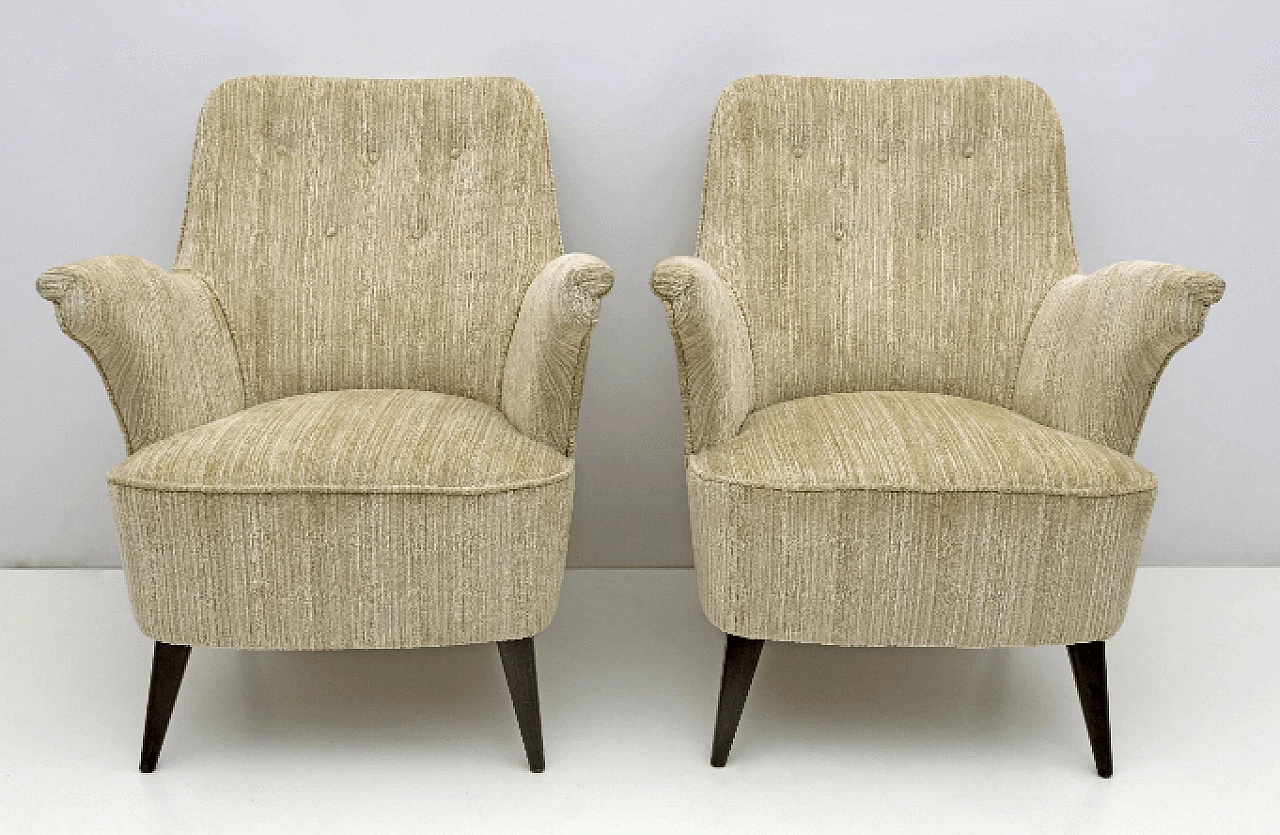 Coppia di poltrone di Nino Zoncada per Cassina, anni '50 3