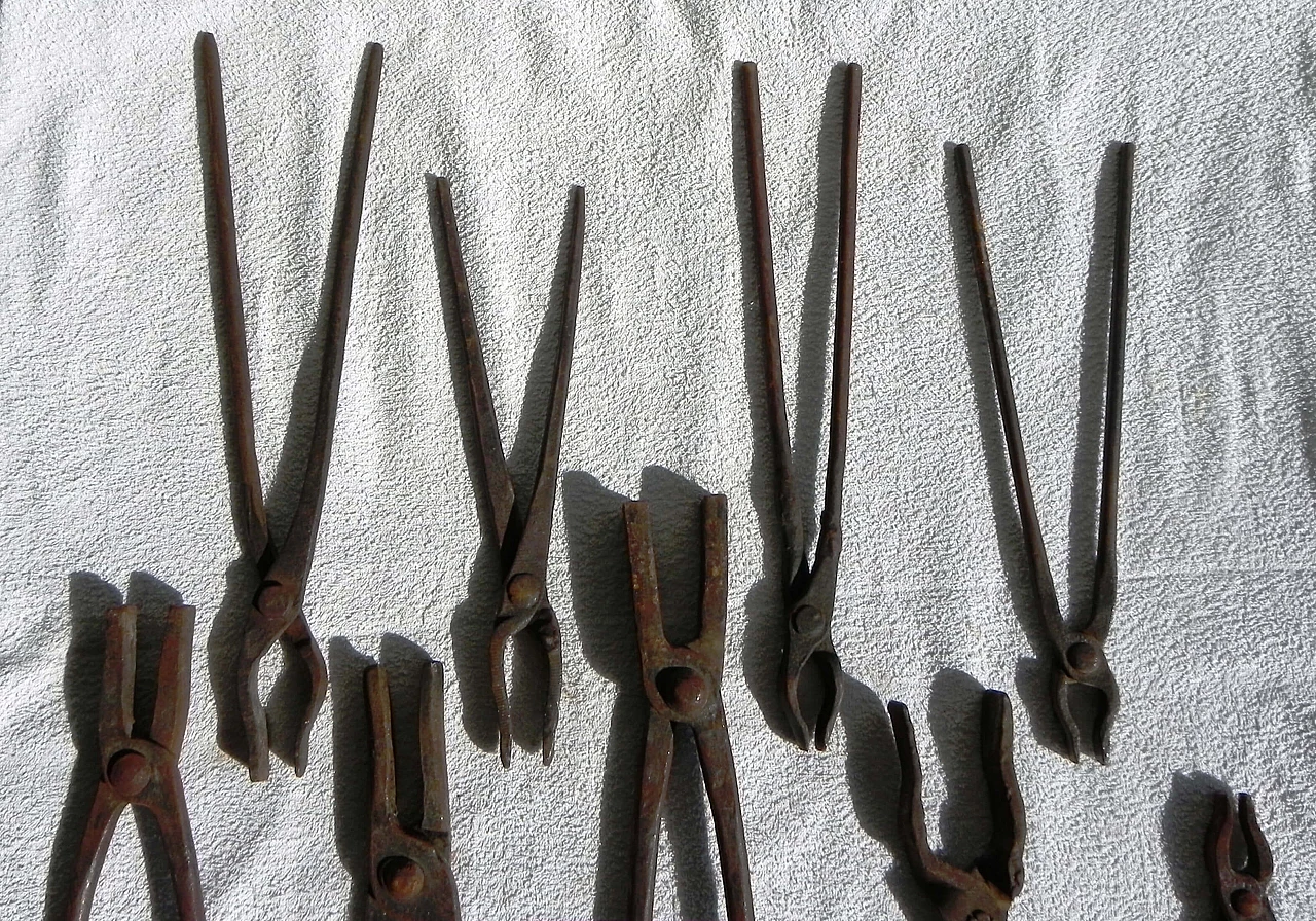 9 Metal blacksmith pliers, 1950s 4