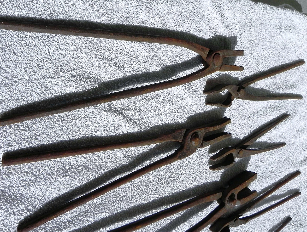 9 Metal blacksmith pliers, 1950s 6