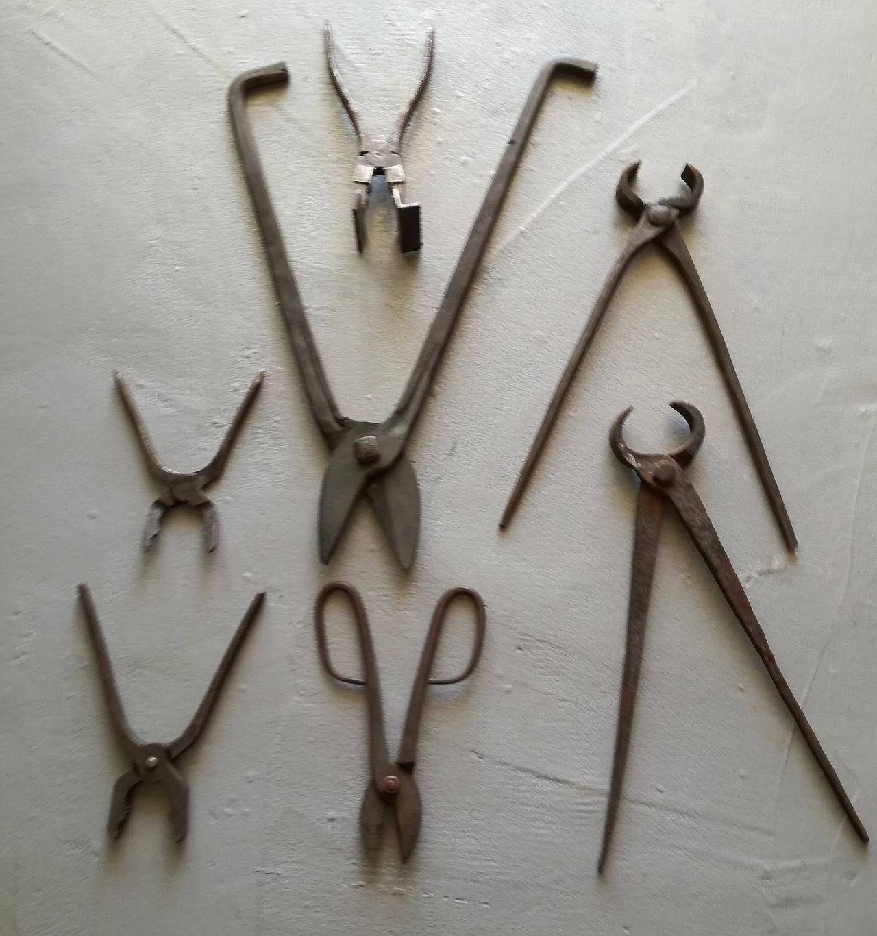 7 Metal blacksmith tools, 1940s 1