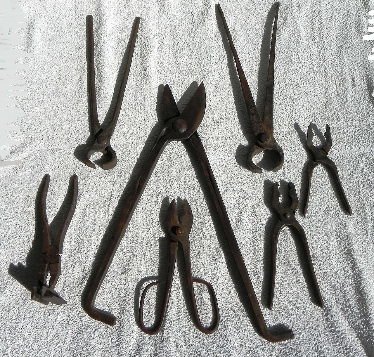 7 Metal blacksmith tools, 1940s 2
