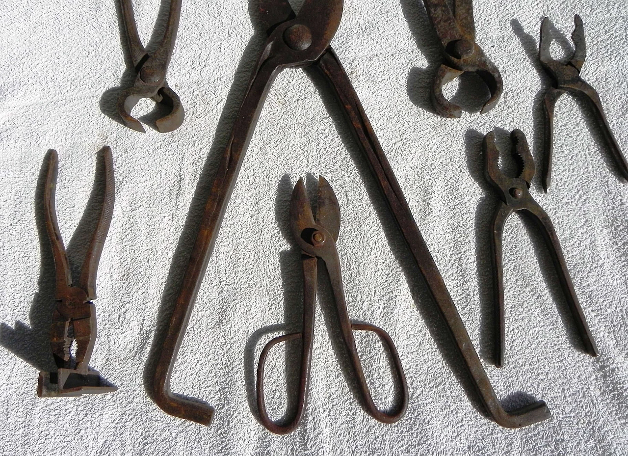 7 Metal blacksmith tools, 1940s 4