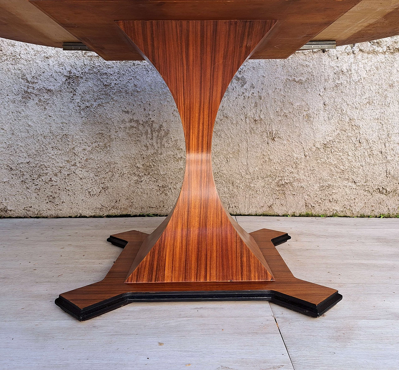 Tavolo allungabile in palissandro nello stile di Carlo De Carli, anni '50 3