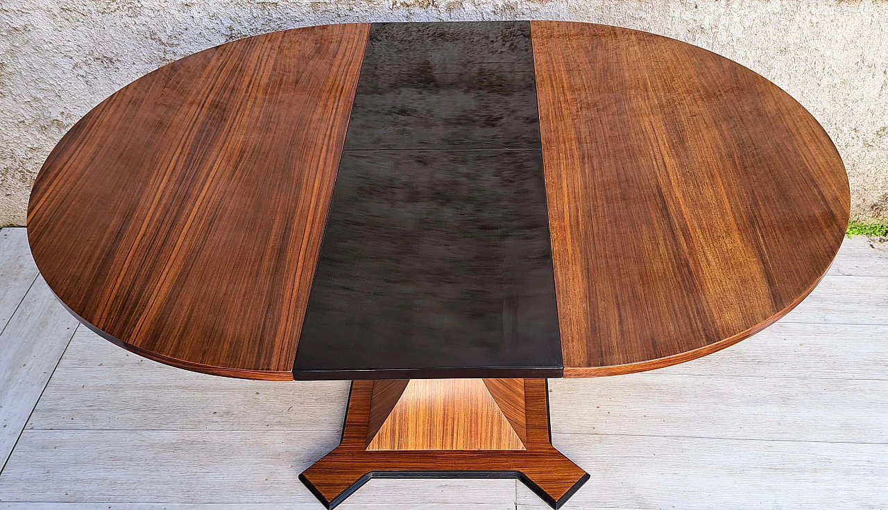 Tavolo allungabile in palissandro nello stile di Carlo De Carli, anni '50 5
