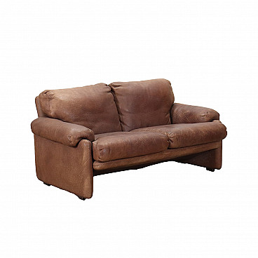 Coronado leather sofa by Tobia Scarpa for B&B, 1970s