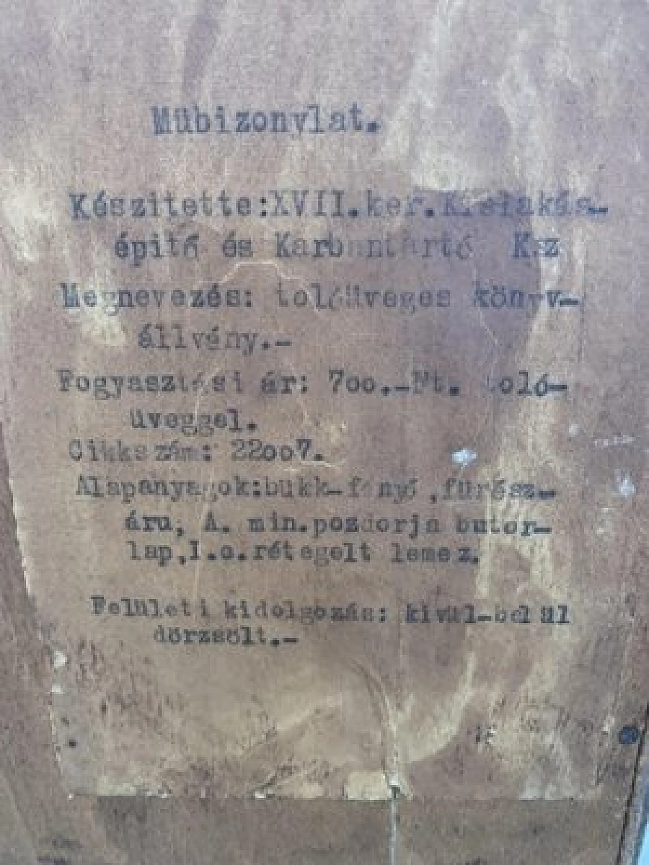 Vetrina ungherese in legno, anni '70 3