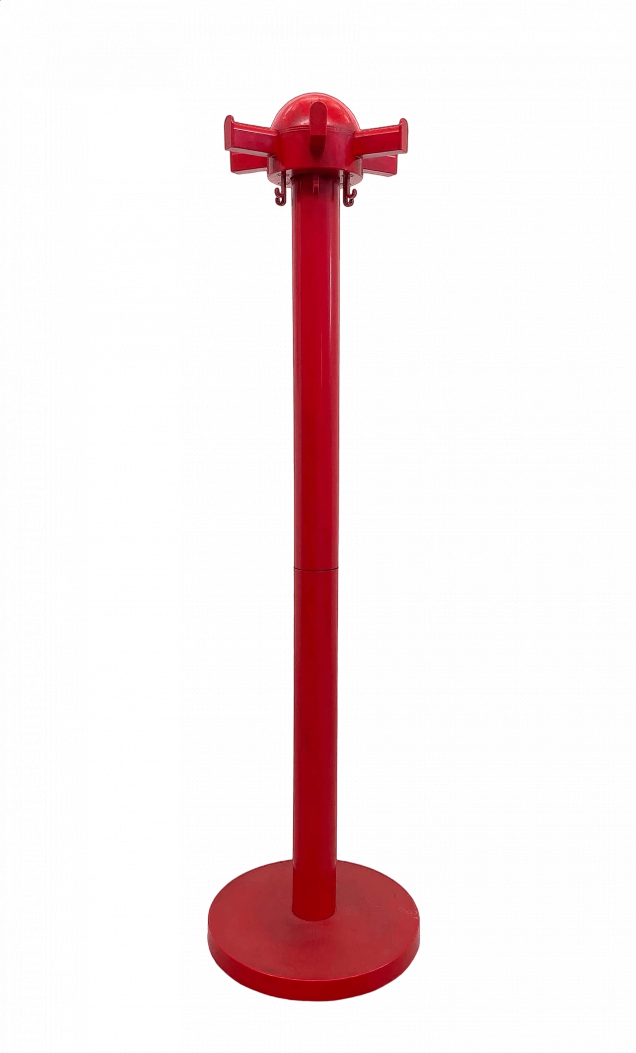 Appendiabiti 4653 in plastica rossa di Kartell, anni '70 4