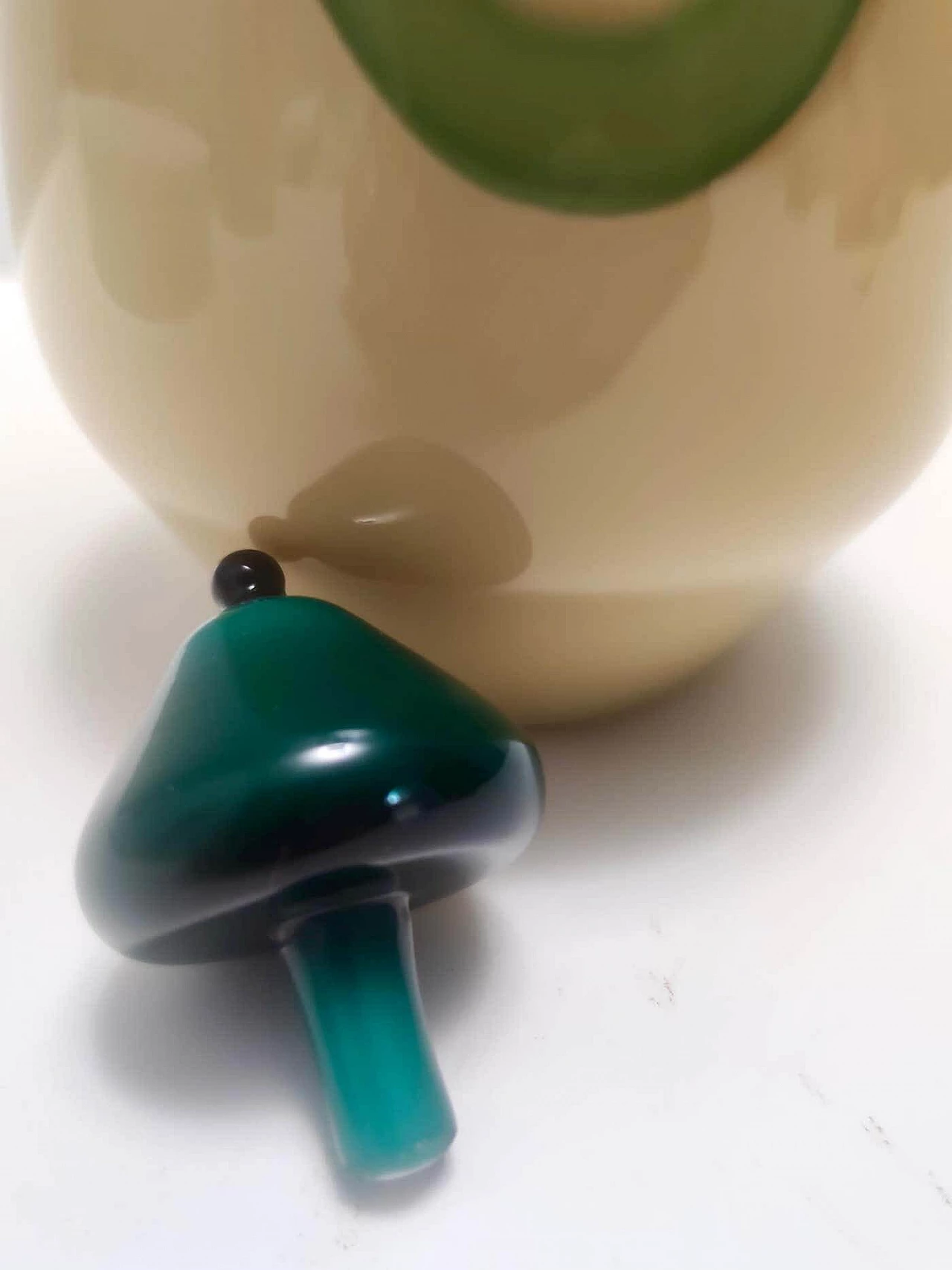 Stained and hand-blown glass decanter, 1970s 9