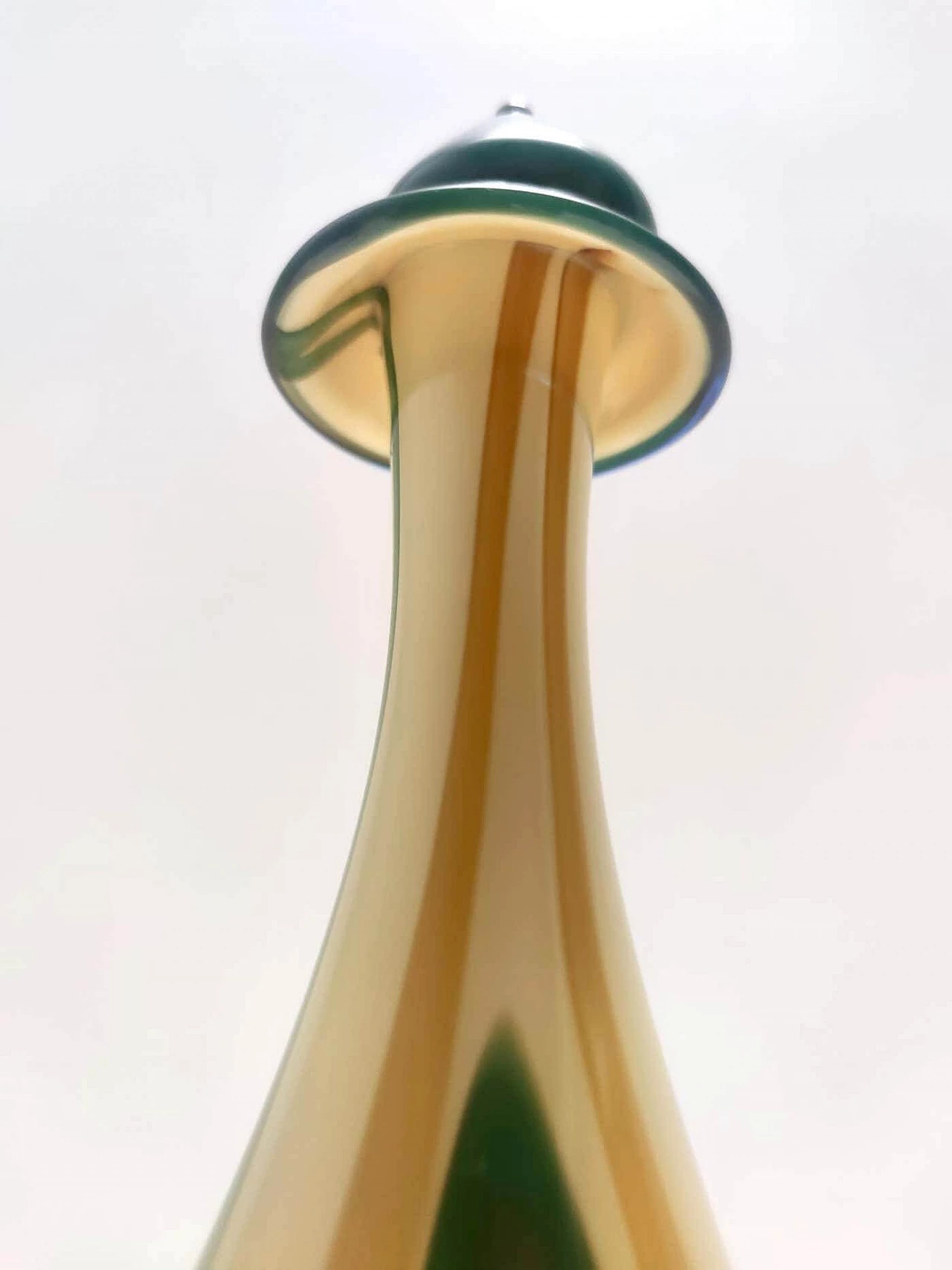 Stained and hand-blown glass decanter, 1970s 11