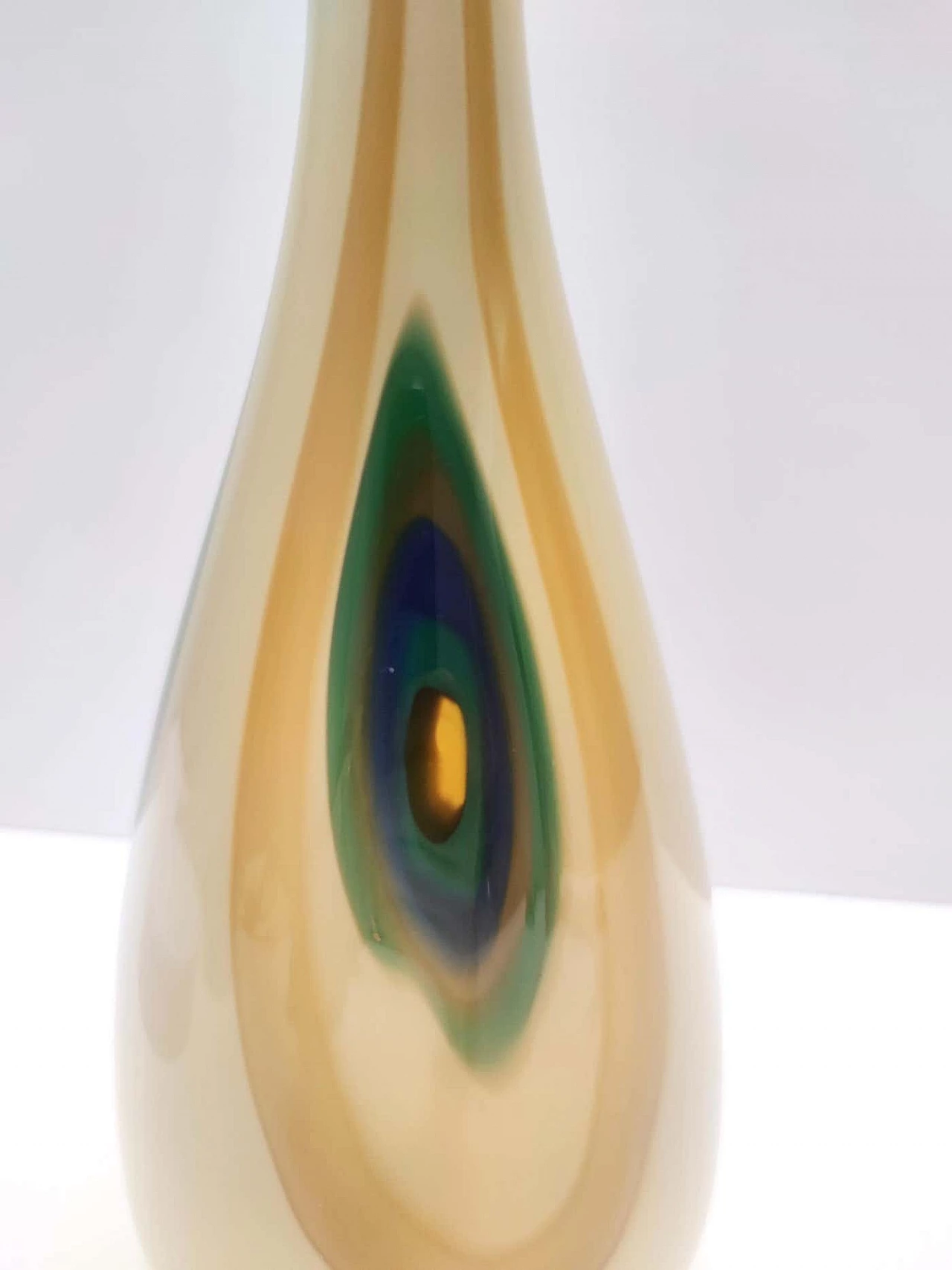 Stained and hand-blown glass decanter, 1970s 13