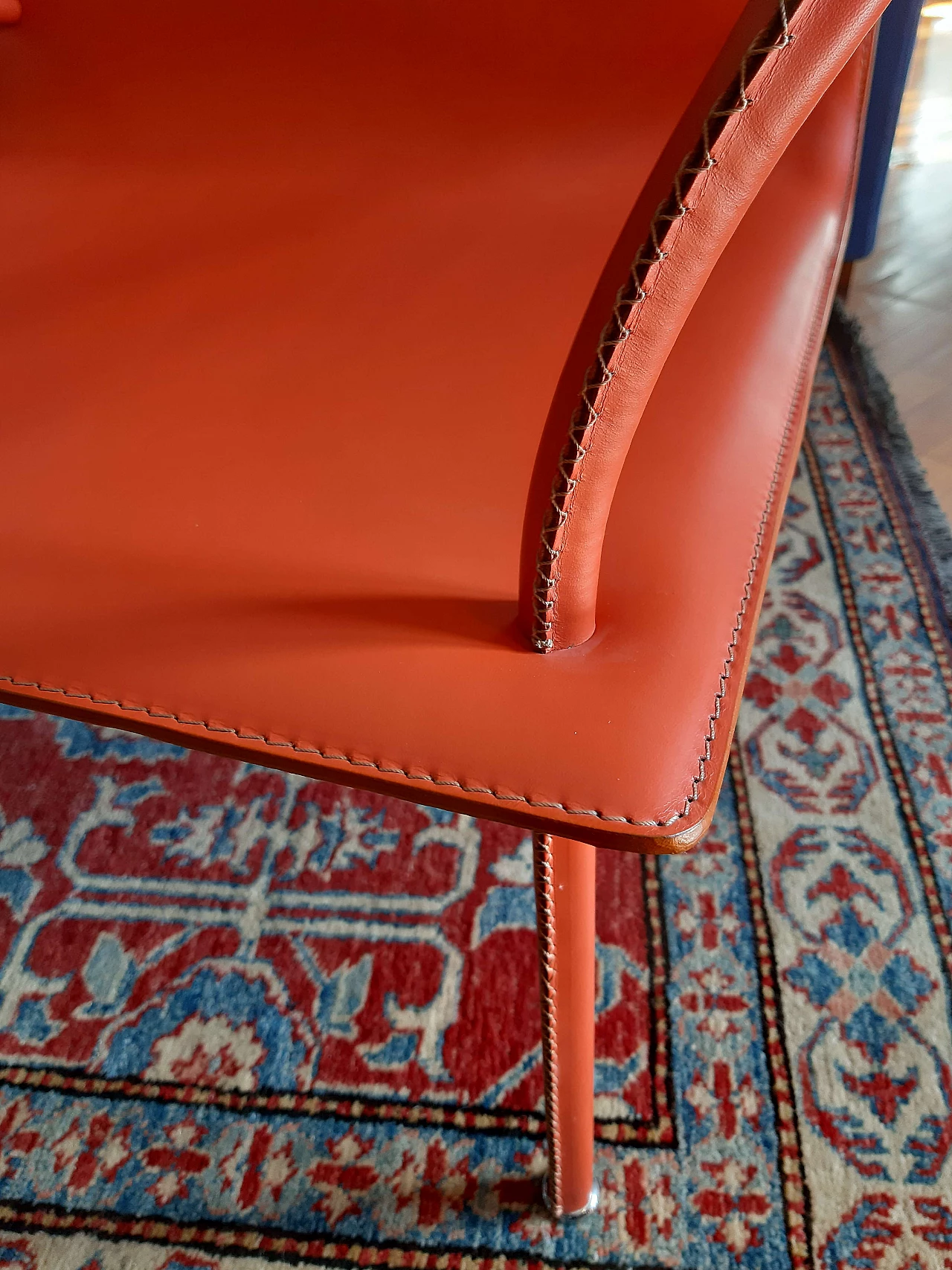 Poltrona LYS W in acciaio e cuoio di Marc Sadler, anni 2000 5